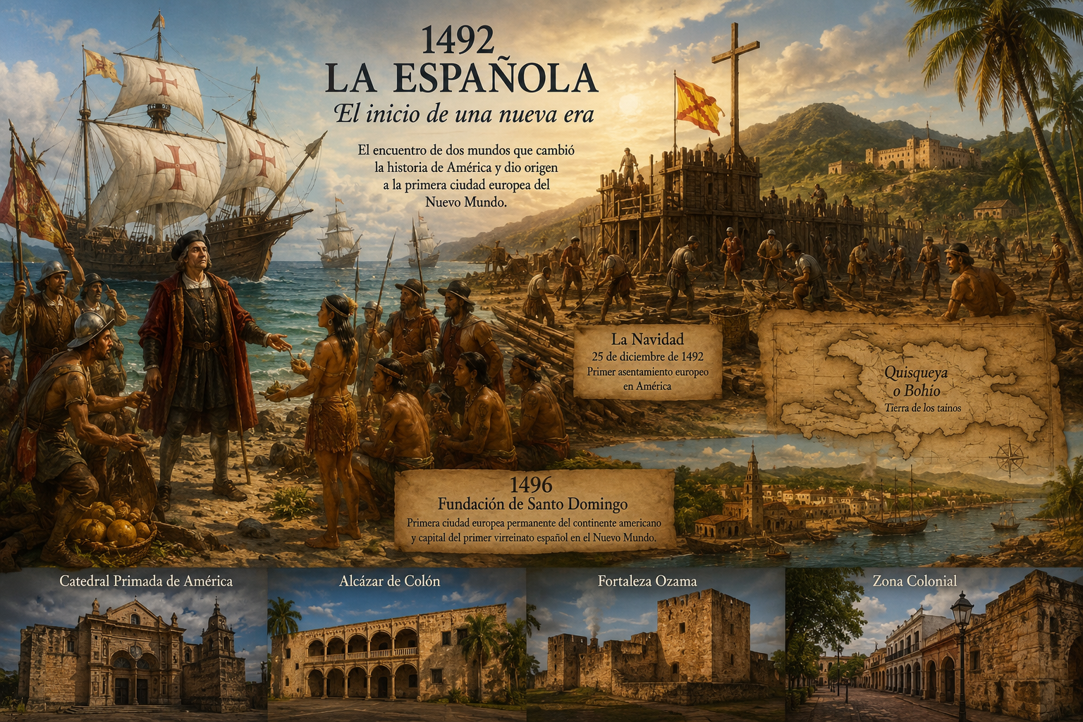 El nacimiento de la primera colonia española en América